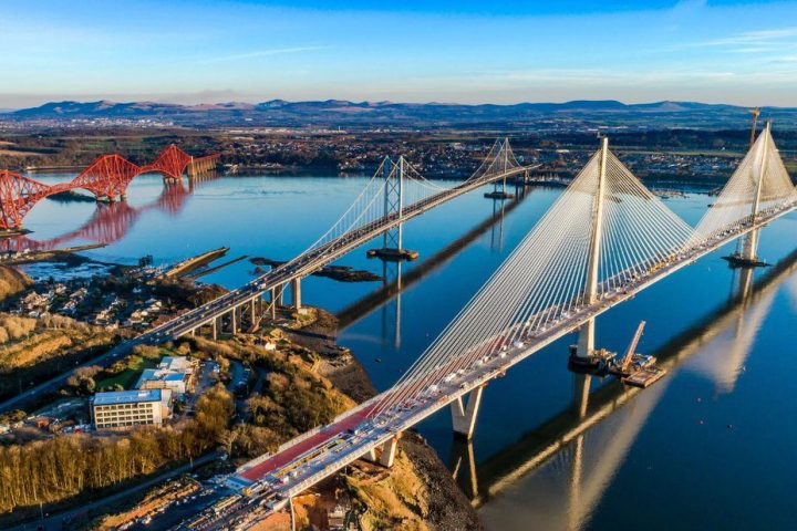 a bridge over a body of water